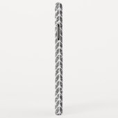 Silver Glitzer Chevrons Strick Style Print Case-Mate iPhone Hülle (Hinten/Rechts)