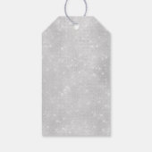 Silver Glitzer Christmas Fairy Geschenkanhänger (Rückseite)