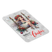 Silver Glitzer Christmas Fairy Magnet (Rechte Seite)