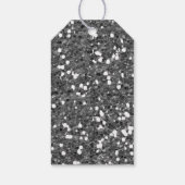 Silver Glitzer Class Geschenkanhänger (Rückseite)