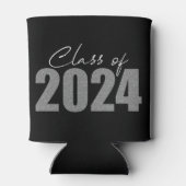 Silver Glitzer Class of 2024 Dosenkühler (Rückseite)