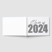 Silver Glitzer Class of 2024 Gästebuch (Voll)