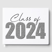 Silver Glitzer Class of 2024