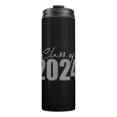 Silver Glitzer Class of 2024 Thermosbecher (Vorderseite)