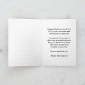 Silver Glitzer Class of 2025 Abschluss Karte (Innenseite)