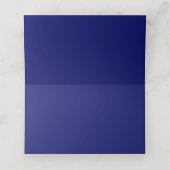 Silver Glitzer Confetti und Royal Blue Platzkarte (Innenseite Aufgefaltet)