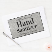 Silver Glitzer Custom Handanisierer Rechteckiger Aufkleber (Umschlag)