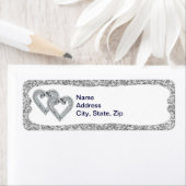 Silver Glitzer Diamond Hörmarke Labels (Insitu)