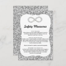 Silver Glitzer Diamond Unendliche Sicherheitsmaßna