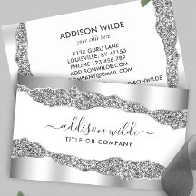 Silver Glitzer Diamonds Glam Beruflich