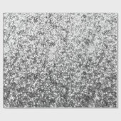 Silver Glitzer Digitaldruck nahtlos Geschenkpapier (Flach)