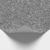 Silver Glitzer Druckpapier Geschenkpapier (Ecke)