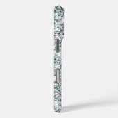 Silver Glitzer Dunkle Aquamarine Mädchensignatur Case-Mate iPhone Hülle (Rückseite / Rechts)