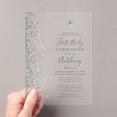 Silver Glitzer Edge First Heilige Kommune Acryleinladungen (Insitu (Handheld))