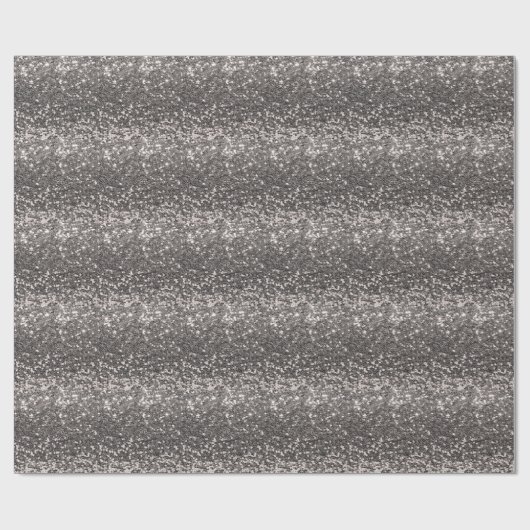 Silver Glitzer Eleganter Besondere Anlass Geschenkpapier (Flach)