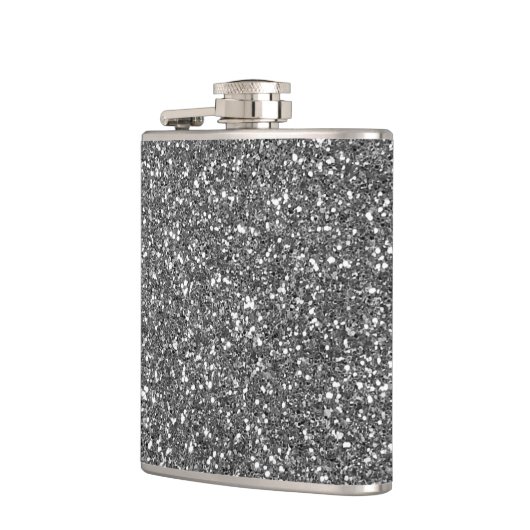 Silver Glitzer Flachmann (Links)