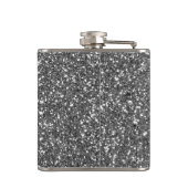 Silver Glitzer Flachmann (Rückseite)