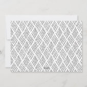 Silver Glitzer Foto Frame Feiertagskarte (Rückseite)