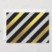 Silver Glitzer Foto Quinceanera Einladung (Rückseite)