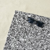 Silver Glitzer Frame Beach Handtuch (Beispiel)
