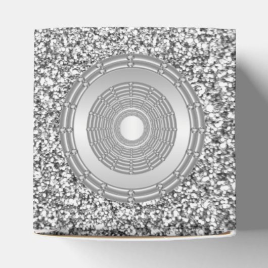 Silver Glitzer Frame Fevor Box Geschenkschachtel (Oben)