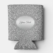 Silver Glitzer Frame kann kühler werden Dosenkühler (Rückseite)