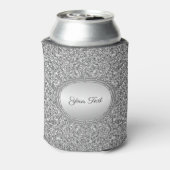 Silver Glitzer Frame kann kühler werden Dosenkühler (Kanne Rückseite)