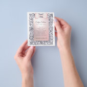 Silver Glitzer Frame Rosa Bug Flyer (Gruppe)