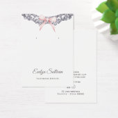 Silver Glitzer Frame Rosa Ohrring-Karte (Schreibtisch)