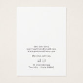 Silver Glitzer Frame Rosa Ohrring-Karte (Rückseite)