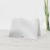 Silver Glitzer Frohe Weihnachts Foto Grußkarte Karte (Rückseite)