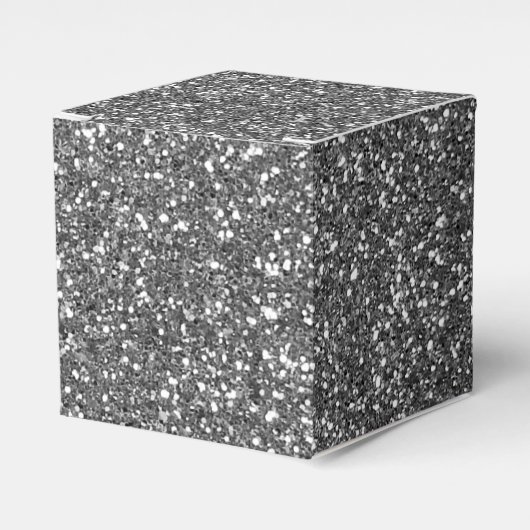 Silver Glitzer Geschenkschachtel (Vorderseite)
