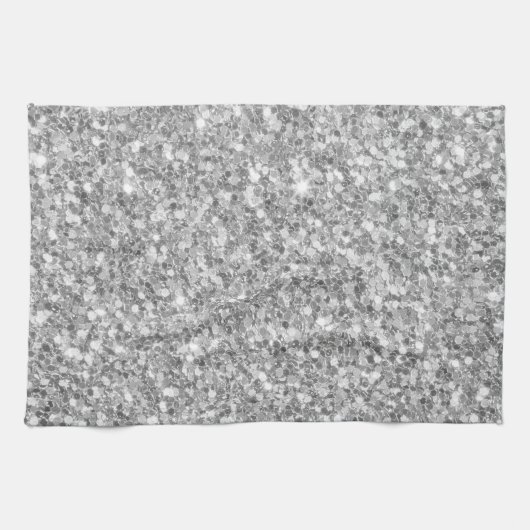 Silver Glitzer Geschirrtuch (Horizontal)