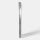 Silver Glitzer Glam Bling Personalisiert Metallic Case-Mate iPhone Hülle (Rückseite / Links)