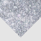 Silver Glitzer Glam Bling Trend Stilvolles Geschen Seidenpapier (Detail)