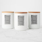 Silver Glitzer Glam Gray Packing Labels Lebensmitteletikett (Flaschen)