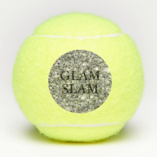 Silver Glitzer Glam Slam Tennisbälle