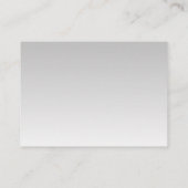 Silver Glitzer Glam Umschließkarte Begleitkarte (Rückseite)