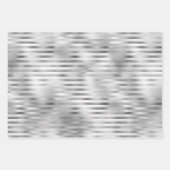 Silver Glitzer Glitz Geschenkpapier Set (Vorderseite 3)