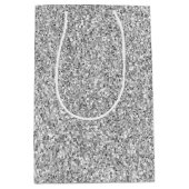 Silver Glitzer Glitz           Mittlere Geschenktüte (Vorderseite)