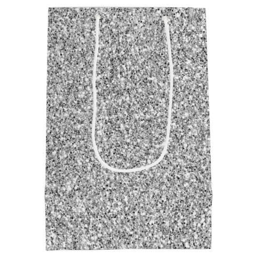 Silver Glitzer Glitz           Mittlere Geschenktüte (Rückseite)