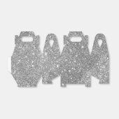 Silver Glitzer Glitzern Geschenkschachtel (Ungefaltet)