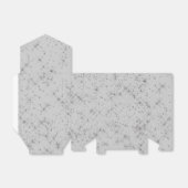 Silver Glitzer Glitzern Geschenkschachtel (Ungefaltet)