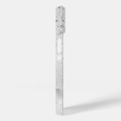 Silver Glitzer Glitzern Namensskript stilvoll Case-Mate iPhone Hülle (Rückseite / Rechts)