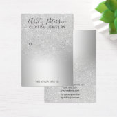 Silver Glitzer Glitzern schick Ohrring-Anzeige (Schreibtisch)