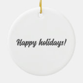 Silver Glitzer Glitzern Sternmuster hellgrau Keramik Ornament (Hinten)