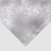 Silver Glitzer Glitzy Snowflakes Seidenpapier (Ausschnitt)