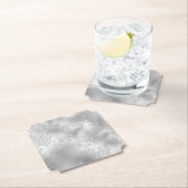 Silver Glitzer Glitzy Snowflakes Untersetzer (Vor Ort)