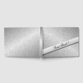 Silver Glitzer Guest Book Gästebuch (Voll)