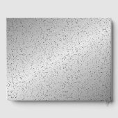 Silver Glitzer Guest Book Gästebuch (Rückseite)